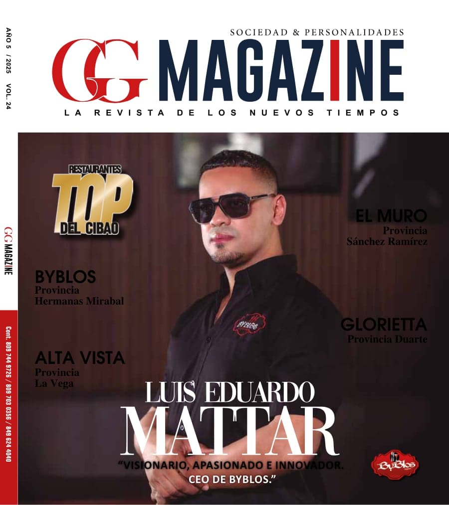 Portada de GG Magazine, Top Restaurantes del Cibao